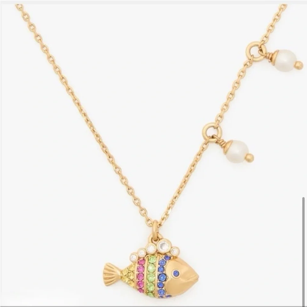 $99 Kate Spade What A Catch Mini Fish Charm‎ Pendant